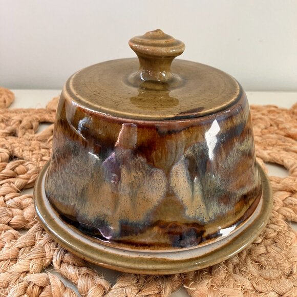 Vintage Glazed Pottery Lidded Pot by Robin Hopper - CANADA - Picture 3 of 10